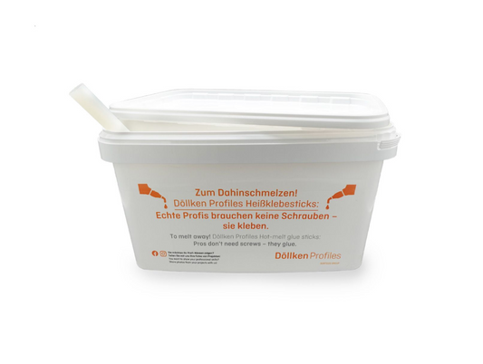 Heißklebesticks transparent - 5 kg Eimer